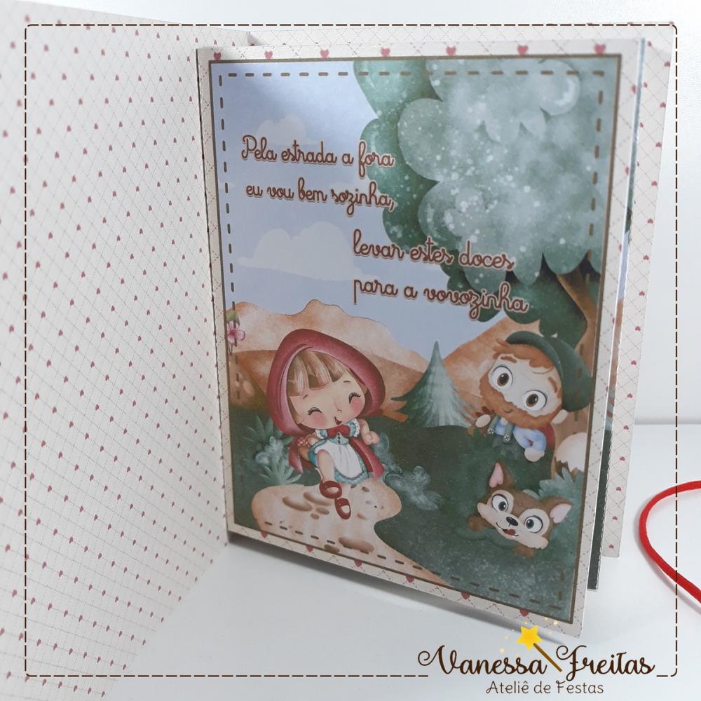 Convite Livro Chapeuzinho Vermelho