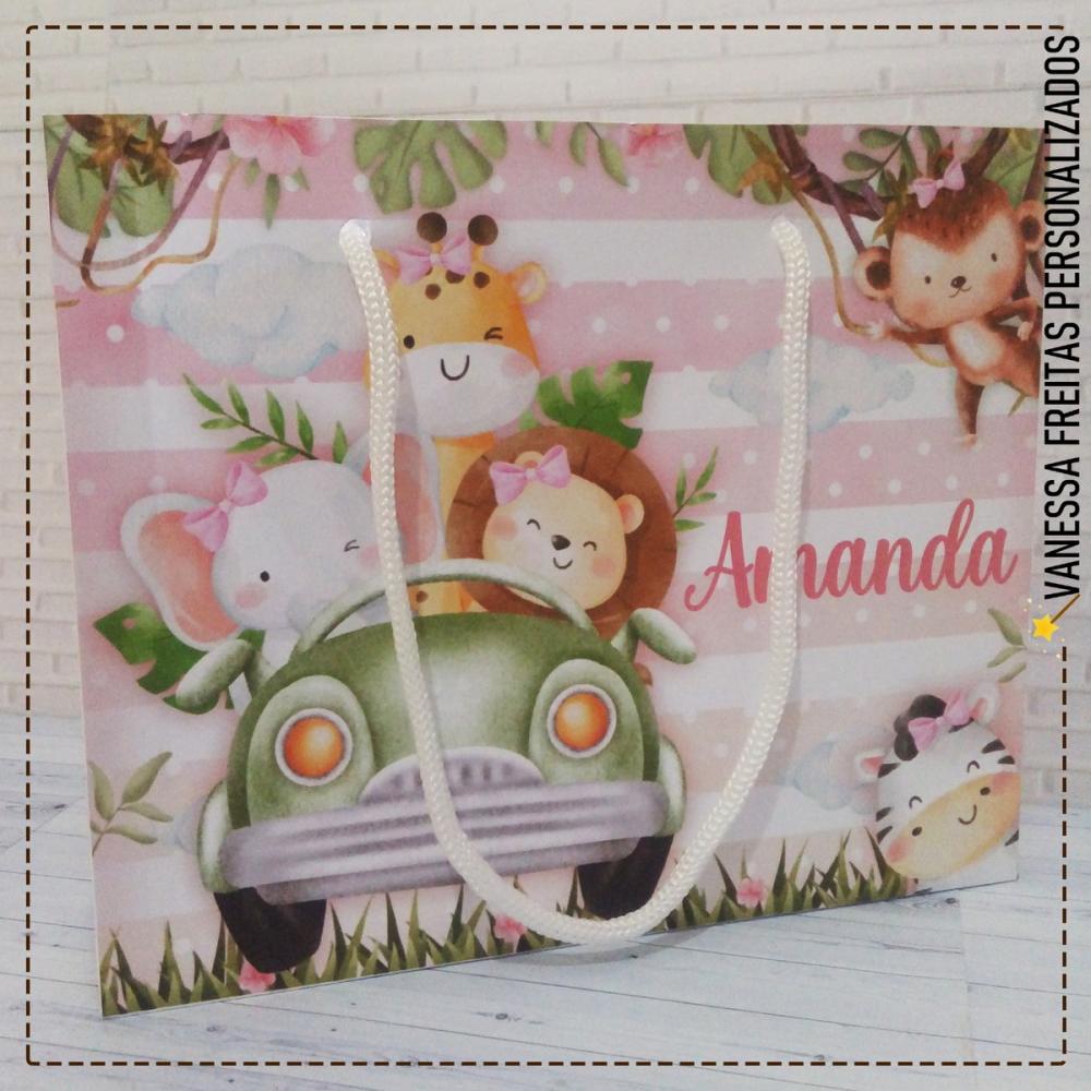 Lembrança Sacolinha Personalizada Safari