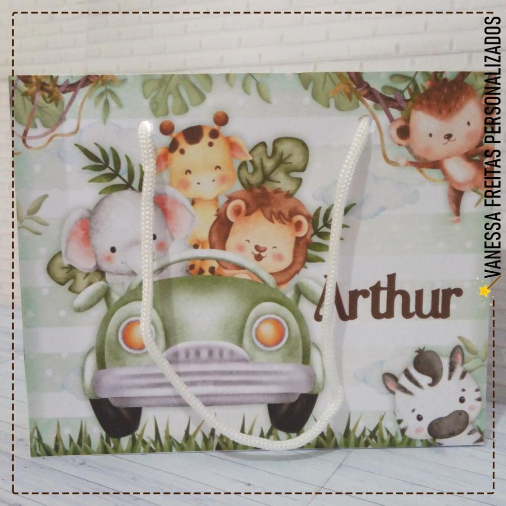 Lembrança Sacolinha Personalizada Safari