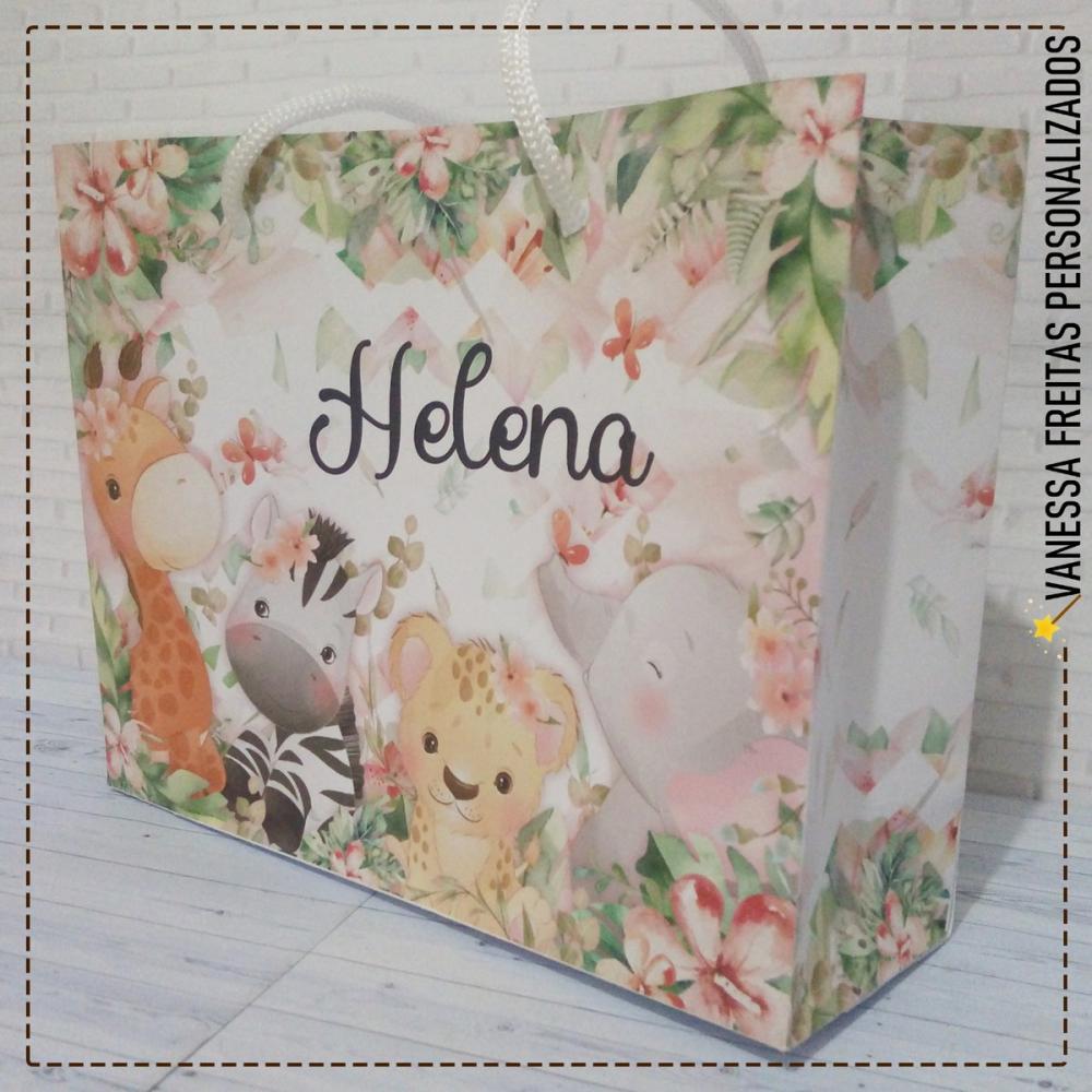 Lembrança Sacolinha Personalizada Safari