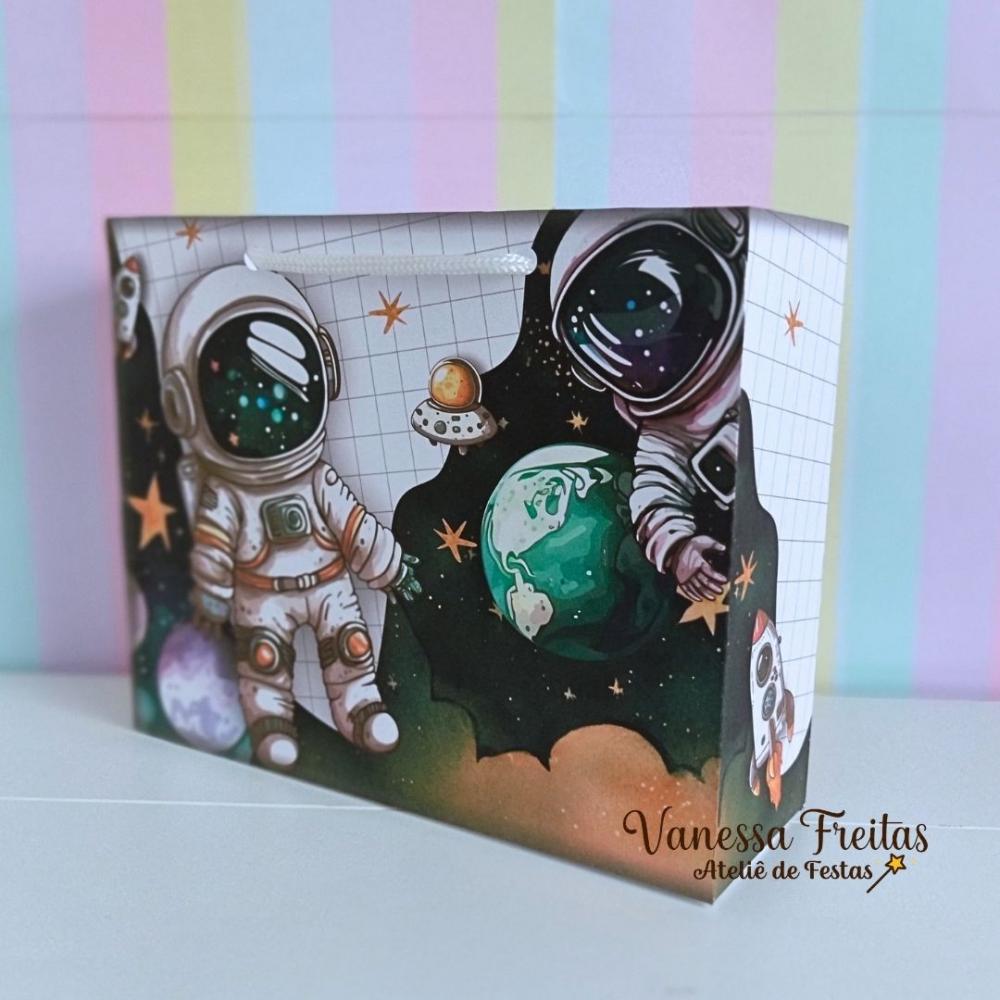 Lembrança Sacolinha Personalizada Astronauta