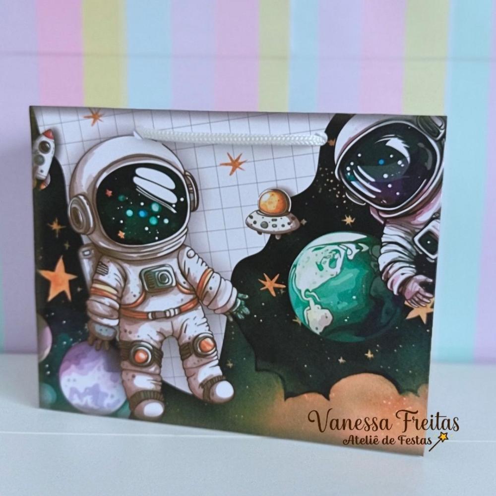 Lembrança Sacolinha Personalizada Astronauta