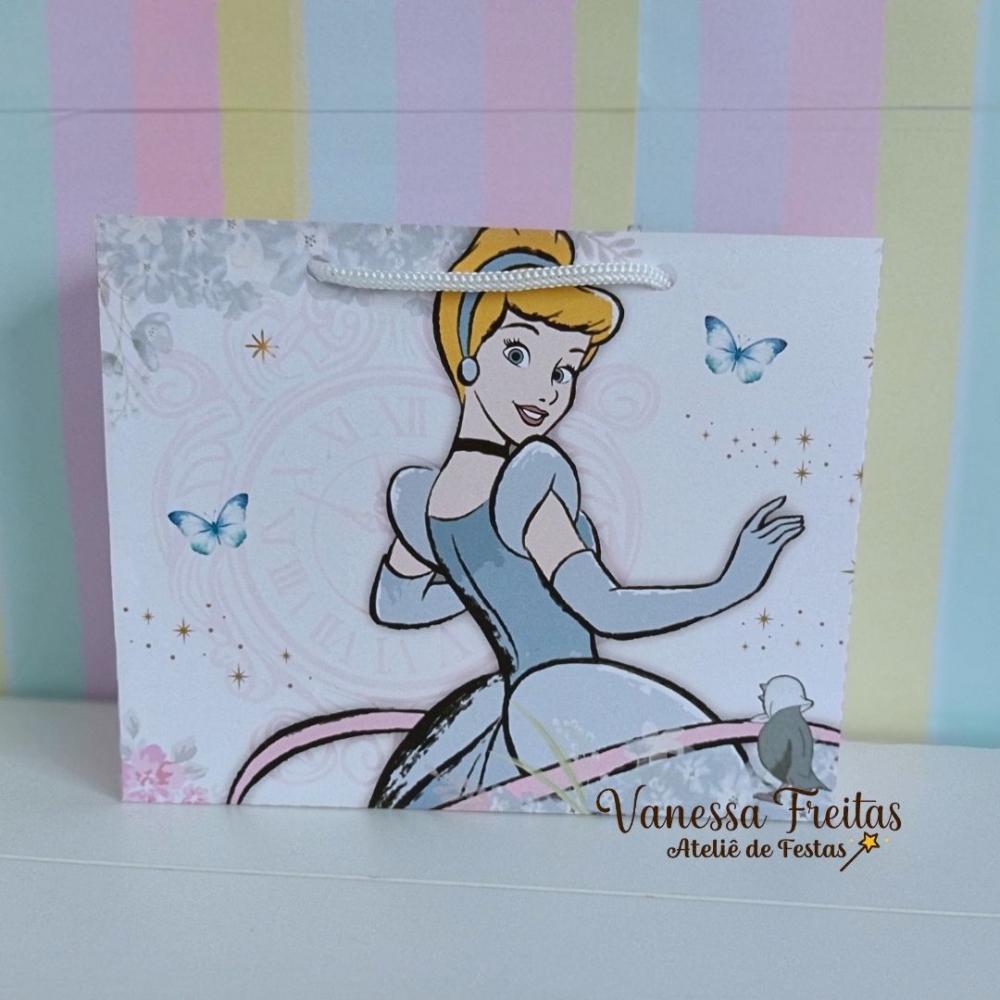 Lembrança Sacolinha Personalizada Cinderela