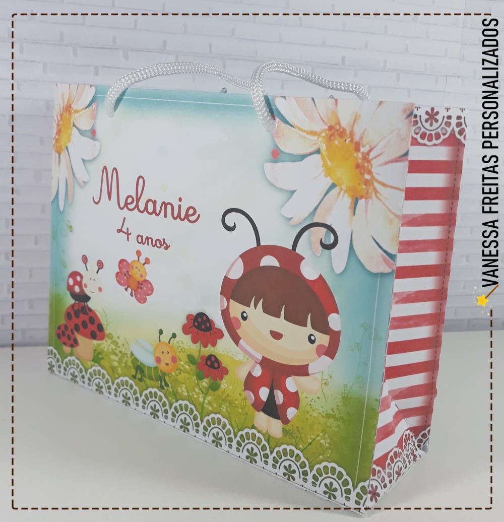 Lembrança Sacolinha Personalizada Joaninha