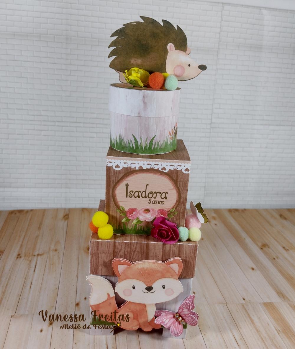 Caixa Cubo Dupla Bosque