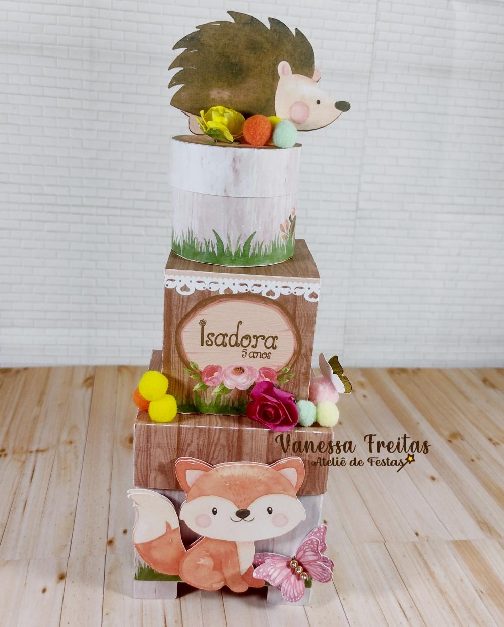 Caixa Cubo Dupla Bosque