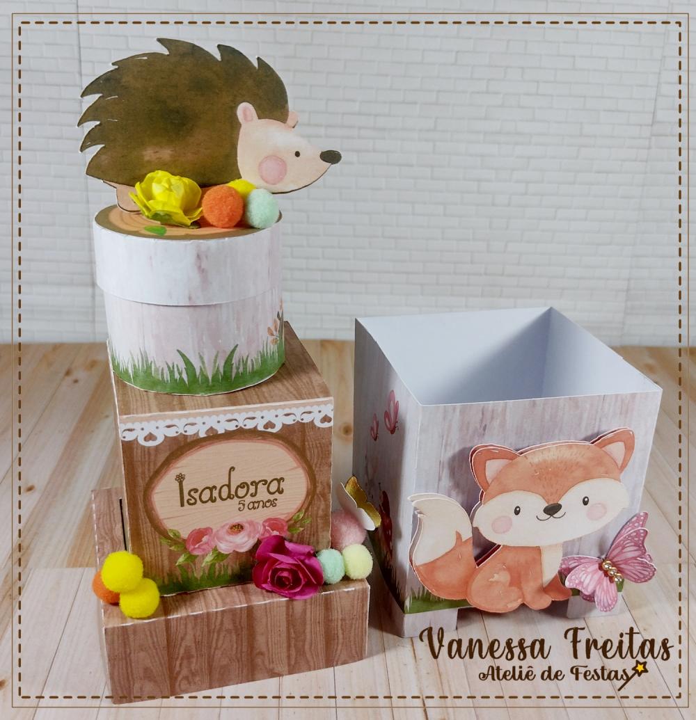Caixa Cubo Dupla Bosque
