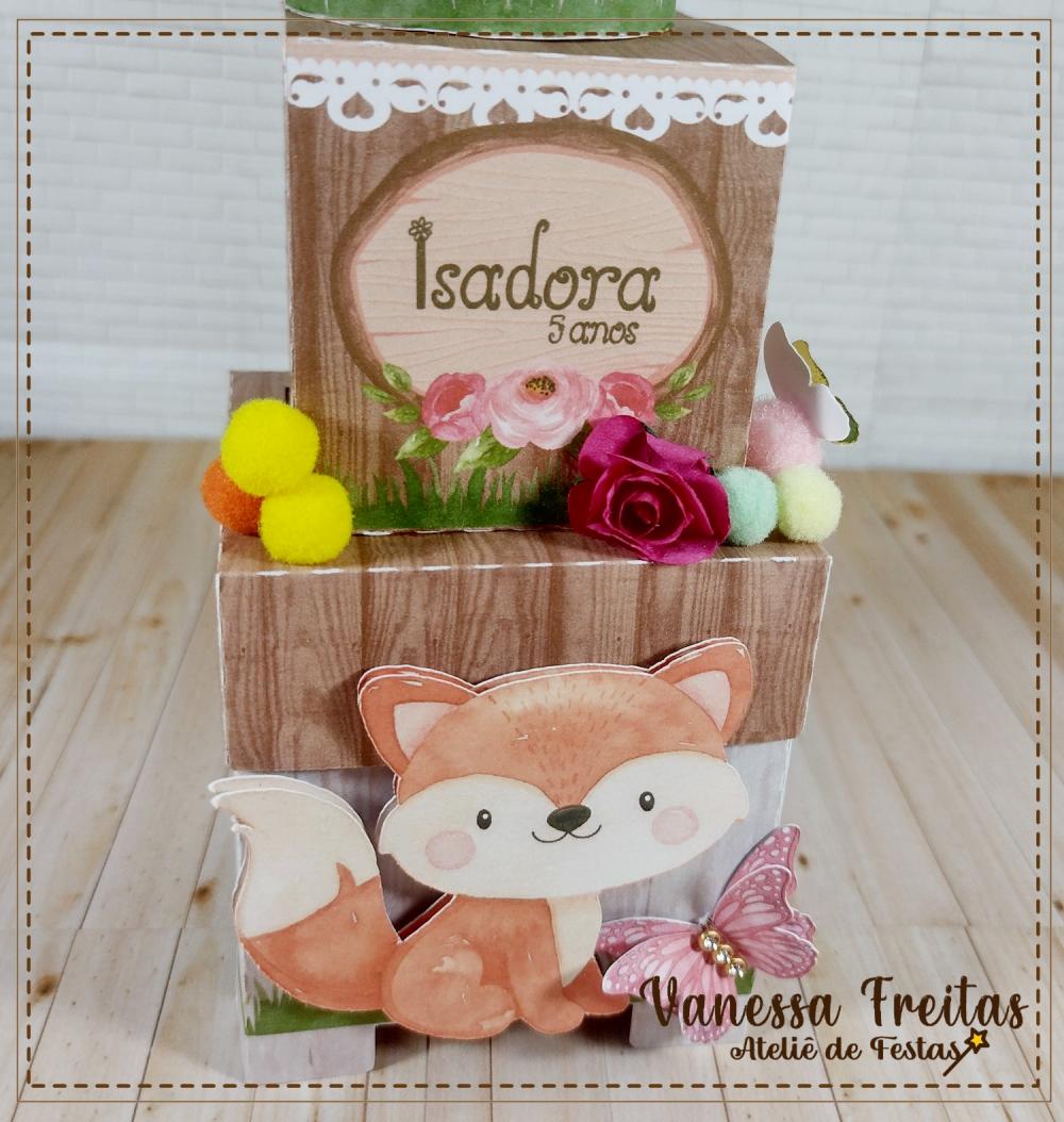 Caixa Cubo Dupla Bosque