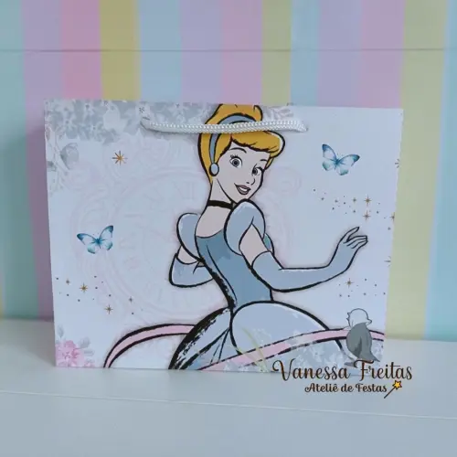 Lembrança Sacolinha Personalizada Cinderela