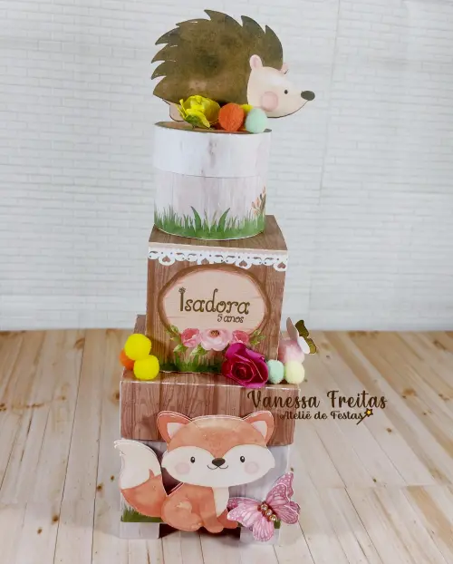 Caixa Cubo Dupla Bosque