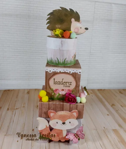 Caixa Cubo Dupla Bosque