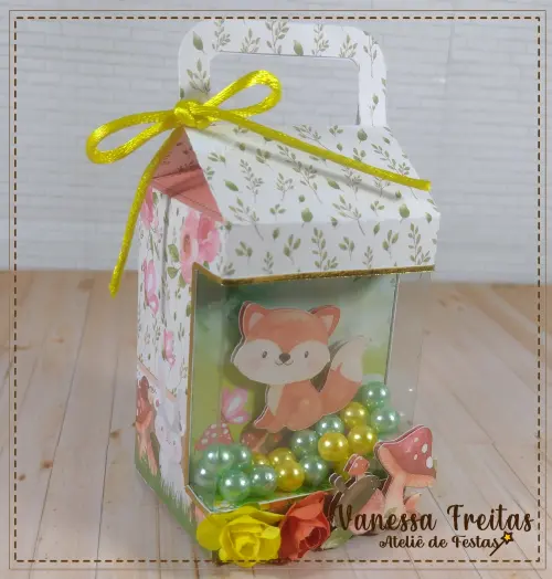 Caixa Milk Vitrine com Shaker Bosque