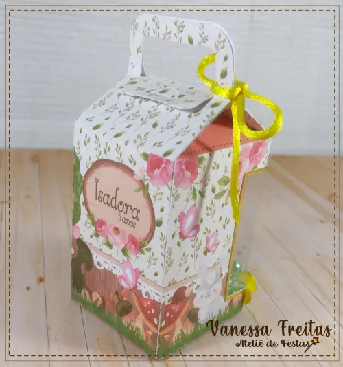Caixa Milk Vitrine com Shaker Bosque