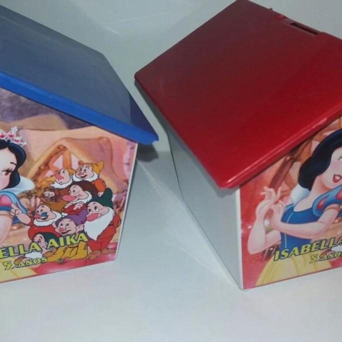 Casinha Cofre Branca de Neve e os 7 Anoes