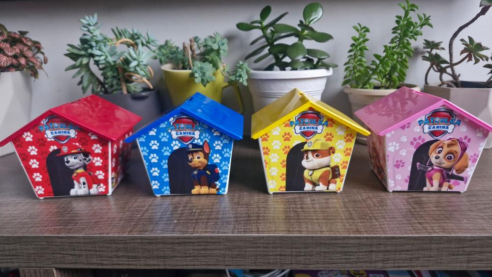 Casinha Cofre Patrulha Canina 4 Lados