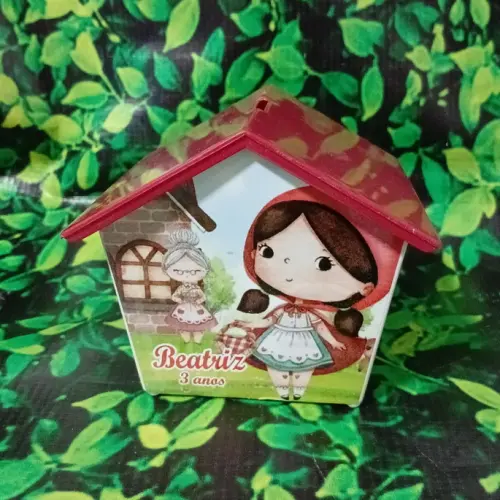 Casinha Cofre Chapeuzinho Vermelho
