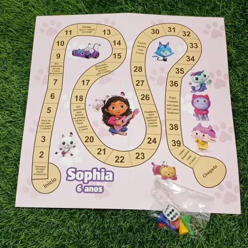Jogo de Tabuleiro Casa da Gabby