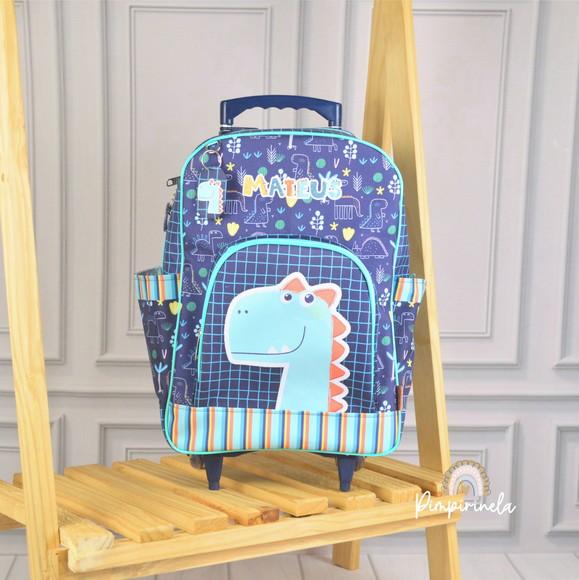 Mochila Personalizada Rodinhas - Dino