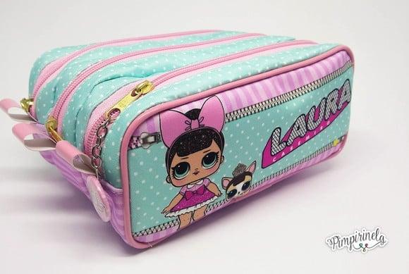 Estojo Triplo LOL personalizado