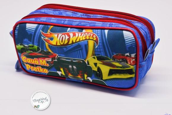 Estojo Duplo Personalizado Hotwheels