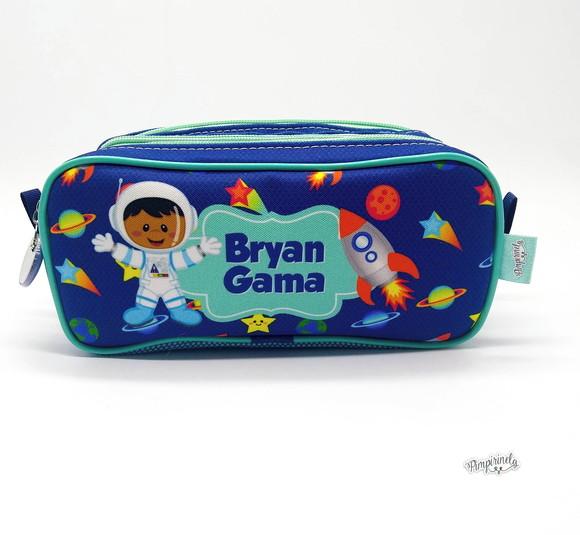 Estojo Triplo Personalizado- Astronauta