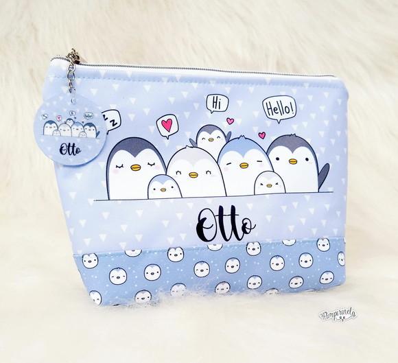Necessaire Infantil Personalizada- Pinguim