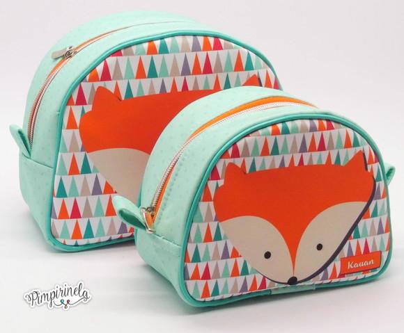 Kit com duas Necessaire Raposinha