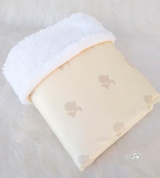 Mantinha Personalizada Baby Dupla Face - Pato