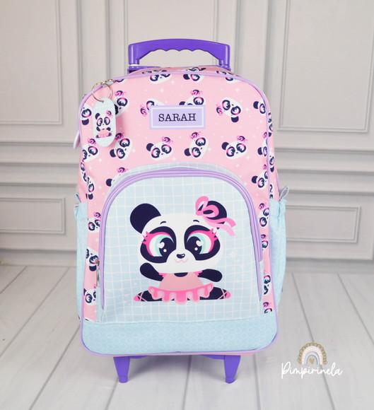 Mochila Personalizada Rodinhas - Panda