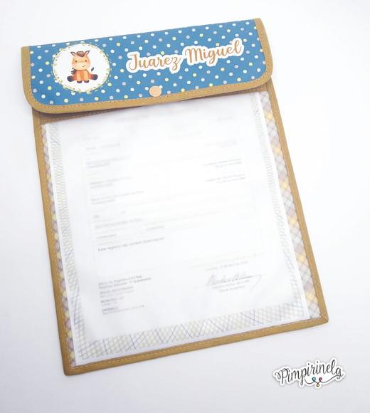 Porta Certidão de Nascimento/Batismo