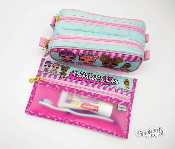 Kit Duplo Personalizado + Porta Higiene Bucal