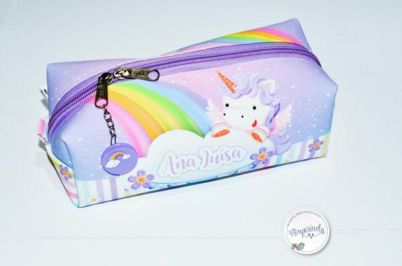 Estojo Box Personalizado Unicórnio