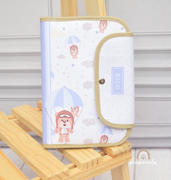 Porta Documentos do Bebê- Ursinho no Balão