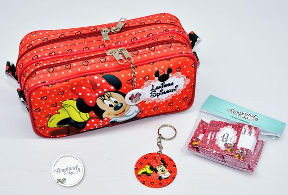 Estojo Duplo Personalizado Minnie