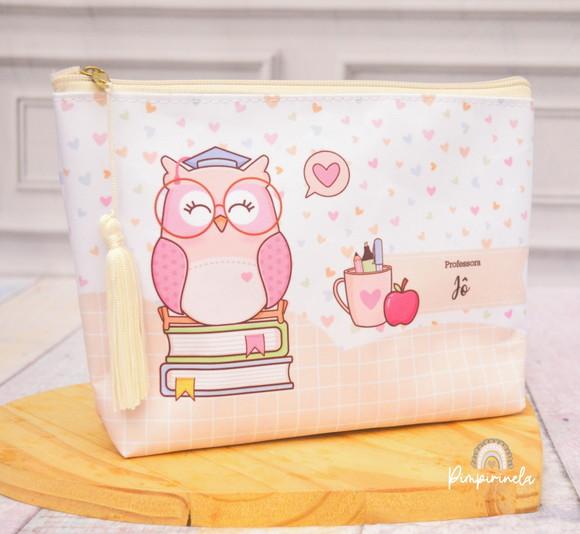 Necessaire Básica M- Dia dos Professores Laranjinha