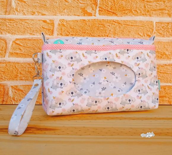Necessaire Porta Fraldas + Lenços - Coala