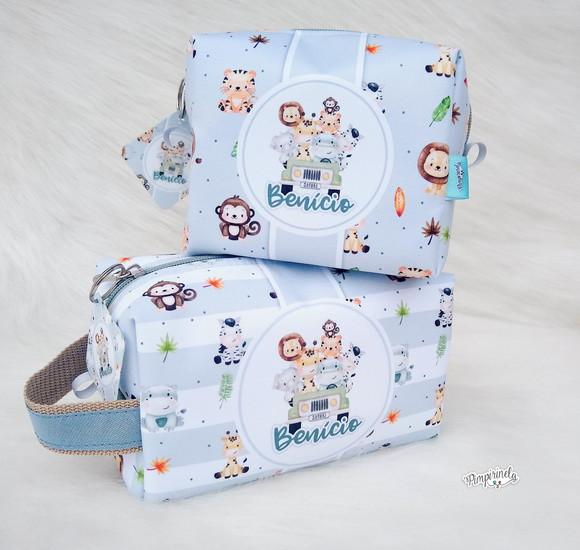 Kit Necessaire Box G + Necessaire Cubinho M- Safari