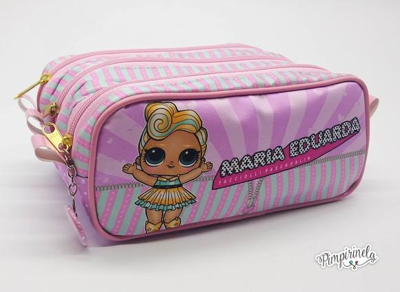 Estojo Triplo LOL personalizado