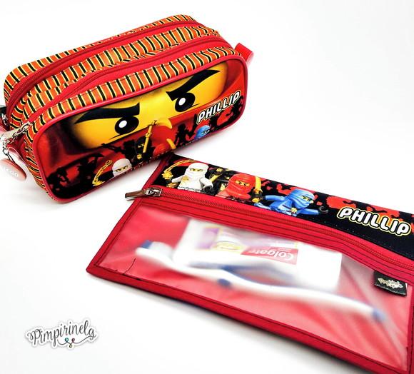 Kit Duplo Personalizado + Porta Higiene Bucal