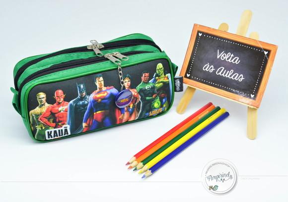 Estojo Duplo Personalizado Heróis