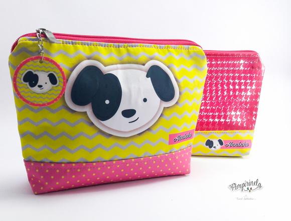 Duo Necessaires Cachorrinho Personalizada