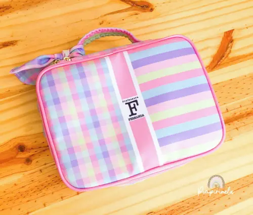 Necessaire Box Gravatinha- Xadrez + Listras
