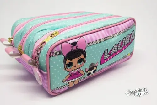Estojo Triplo LOL personalizado