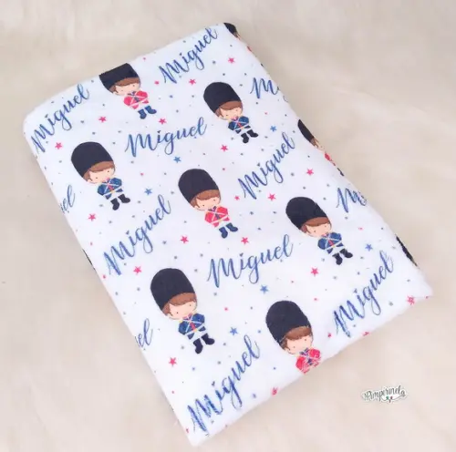 Manta Personalizada Fleece Baby- Soldadinho de Chumbo