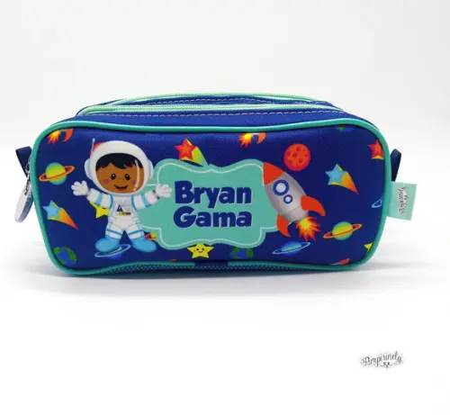 Estojo Triplo Personalizado- Astronauta
