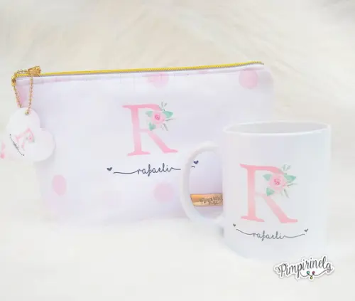 Necessaire Feminina E Caneca Personalizada