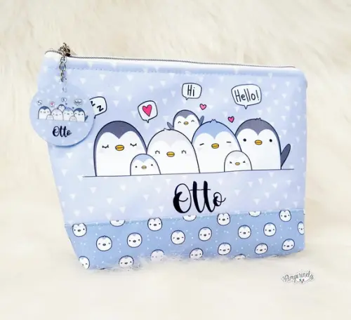 Necessaire Infantil Personalizada- Pinguim