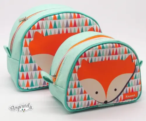 Kit com duas Necessaire Raposinha