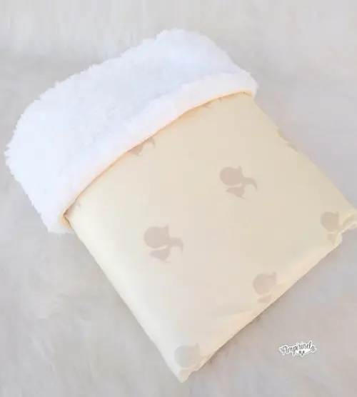 Mantinha Personalizada Baby Dupla Face - Pato