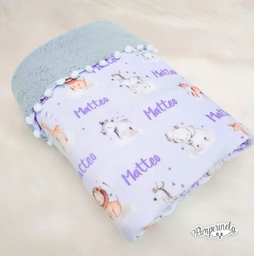 Manta Plush Personalizada Safari